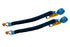 Set of Blue Diamond Weave 2"x6' Underlift Tie Down Straps with Double J-Hooks