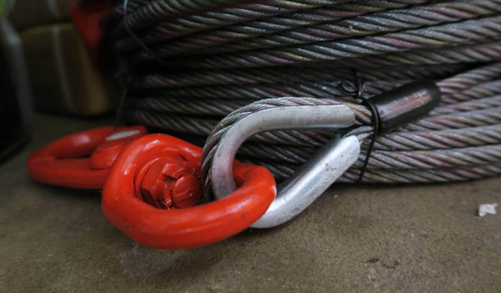 3/8 X 100 Foot Cable 3/8 Inch X 100 FT Steel Winch Cable With 3/8 X 100 Foot Cable 3/8 Inch X 100 FT Steel Winch Cable With